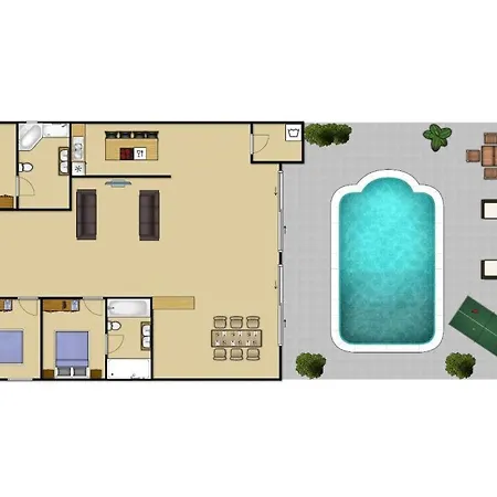 Βίλα Playa Blanca Sleeps 6 Pool Air Con Wifi *